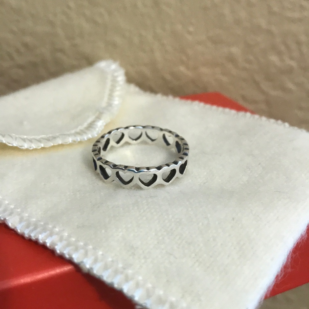 James Avery tiny heart ring 6.5